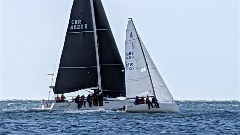 Pwllheli Autumn Challenge Series Finale - Mojito and Mojito Bach on the start line - photo © Peter Sinclair Gill