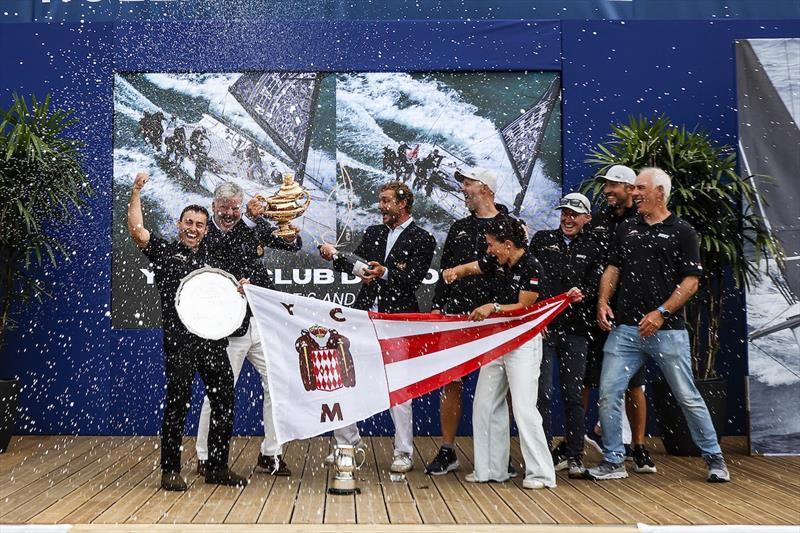 Admiral's Cup 2025 Yacht Club de Monaco celebrate victory - photo © Paul Wyeth / RORC