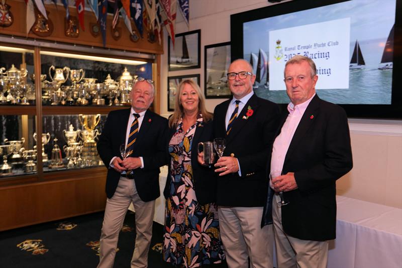 Race officer Steve King, Commodore Karen Cox, Chris Cox and Tommy Forter (Asst. RO) - End of Year Prize-giving at Royal Temple YC - photo © Chris Cox