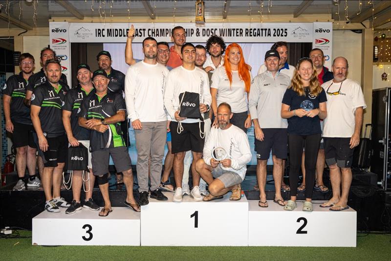 IRC 1 podium - 2025 IRC Middle East Championship in Dubai - photo © Mikey Brignall / DOSC