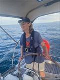 There is nothing more wonderful than helming your own boat &copy; Petrina Dorrington