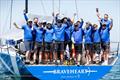 Braveheart team celebrate, GBR 17, on Monday at the International Paint Poole Regatta 2026 &copy; Paul Wyeth / www.pwpictures.com