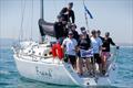 Frank 4 team, IRL 8088, on Monday at the International Paint Poole Regatta 2026 &copy; Paul Wyeth / www.pwpictures.com