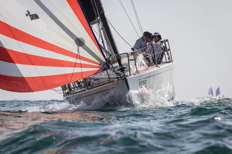 George Dickson's Sheeben, IRC Rating class - 2026 Aramex Dubai to Muscat Offshore Sailing Race - photo © Mikey Brignall / DOSC
