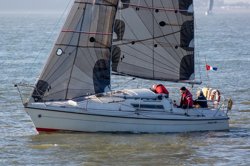 JOG Cowes to St Vaast Race Start photo copyright Martin Augustus / www.sailingimages.co.uk taken at Junior Offshore Group and featuring the IRC class