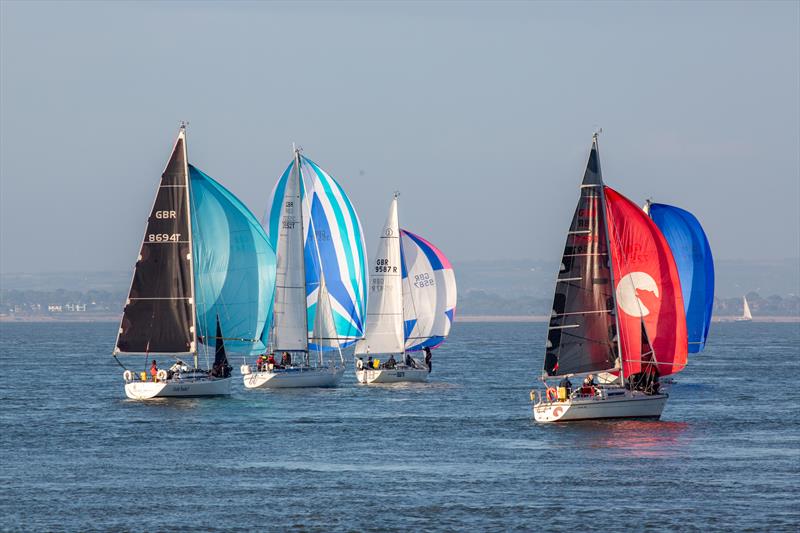 JOG Cowes to St Vaast Race Start photo copyright Martin Augustus / www.sailingimages.co.uk taken at Junior Offshore Group and featuring the IRC class