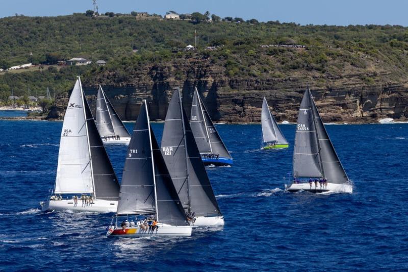 The start of IRC Two in the 2026 RORC Caribbean 600 from Fort Charlotte, Antigua - photo © Tim Wright / Photoaction.com