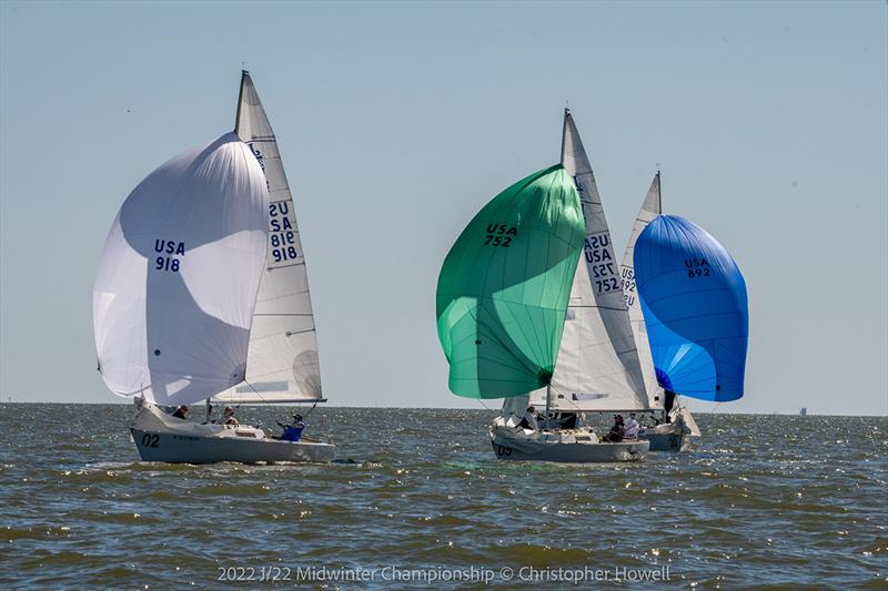 2022 J/22 Midwinter Championship Race Final Day photo copyright Christopher Howell taken at Lakewood Yacht Club and featuring the J/22 class