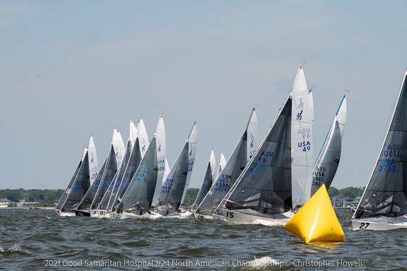 2021 Good Samaritan Hospital J/24 North American Championship - Day 3 photo copyright Christopher Howell taken at Sayville Yacht Club and featuring the J/24 class