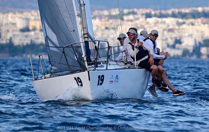 2023 J/24 World Championship - Day 3 photo copyright Christopher Howell taken at Nautical Club of Thessaloniki and featuring the J/24 class