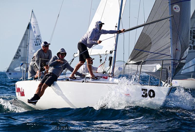 2023 J/24 World Championship - Day 3 photo copyright Christopher Howell taken at Nautical Club of Thessaloniki and featuring the J/24 class