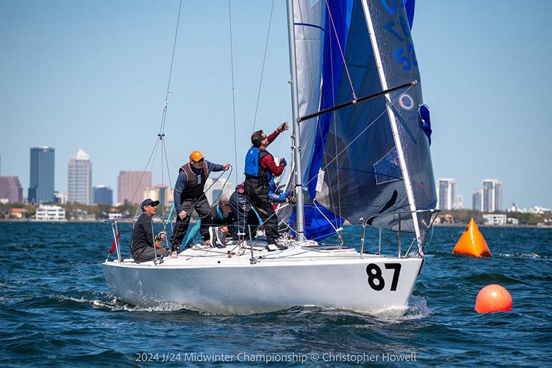 2024 J/24 Midwinter Championship - Day 2 photo copyright Christopher Howell taken at Davis Island Yacht Club and featuring the J/24 class