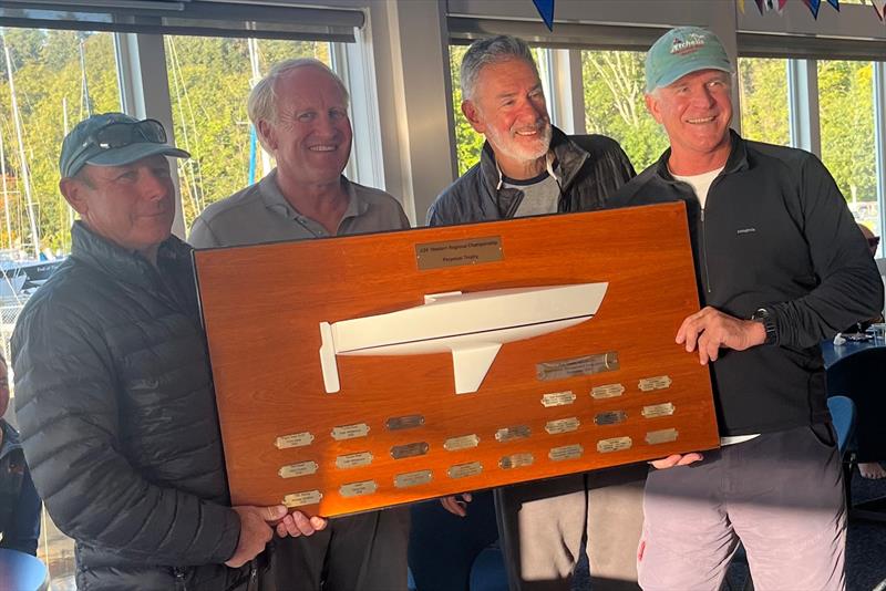 Chris Morgan, Mark Brink, Mike Goldfarb, and Shawn Burke win the J24 Western Regionals in Seattle - photo © Jonathan Anderson