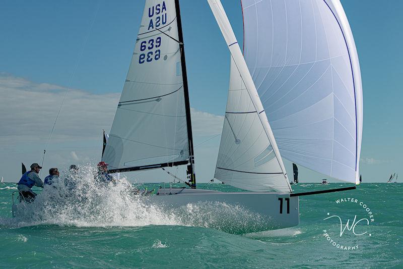 J70 Dingbat during the Southernmost Regatta 2022 at Key West, Florida photo copyright Walter Cooper taken at  and featuring the J70 class