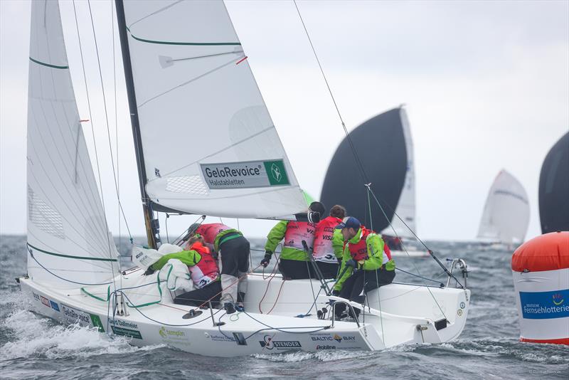 Julian Ramm and his crew of the J/70 `Voice of Itzehoe` missed out on the Kiel Week podium and finished sixth - Kiel Week 2024 photo copyright Christian Beeck taken at Kieler Yacht Club and featuring the J70 class