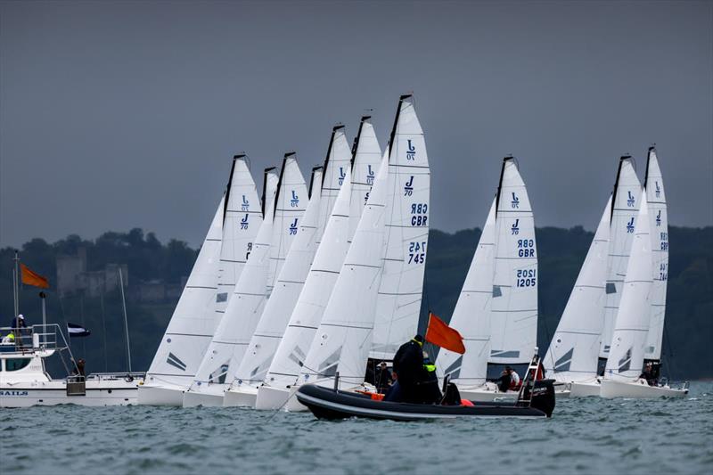 J/70s in the Royal Thames YC Annual Regatta, Grand Slam series and RORC Vice Admiral's Cup photo copyright Paul Wyeth / www.pwpictures.com taken at Royal Thames Yacht Club and featuring the J70 class