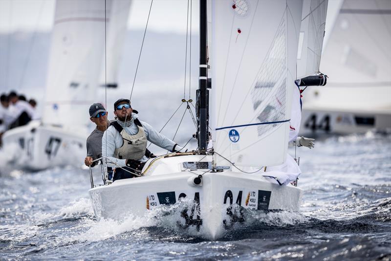 Yonder (USA) on day 1 of the Sandberg Estates J/70 Worlds in Palma photo copyright SailingShots by María Muiña taken at Real Club Náutico de Palma and featuring the J70 class