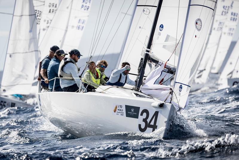 Yonder (USA) on day 3 of the Sandberg Estates J/70 Worlds in Palma photo copyright SailingShots by María Muiña taken at Real Club Náutico de Palma and featuring the J70 class