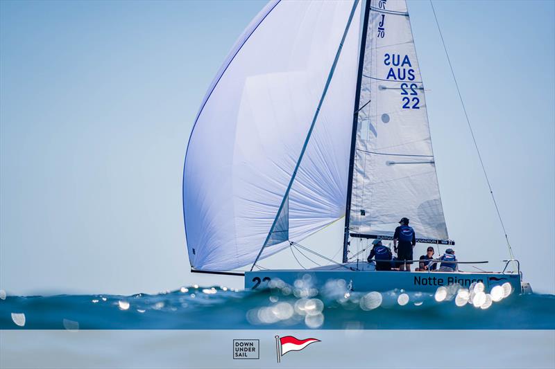 Blairgowrie's Notte Bianca in the Victorian J70 State Championship 2024 photo copyright Alex Dare, Down Under Sail taken at Blairgowrie Yacht Squadron and featuring the J70 class