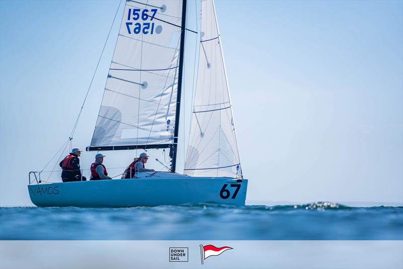 Vamos leads the way after the second day - Victorian J70 State Championship 2024 photo copyright Alex Dare, Down Under Sail taken at Blairgowrie Yacht Squadron and featuring the J70 class