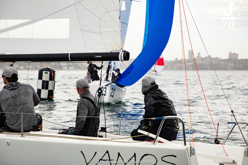 Double checking the points - NSW J/70 Championship 2024 photo copyright Nic Douglass for @sailorgirlHQ taken at Royal Sydney Yacht Squadron and featuring the J70 class