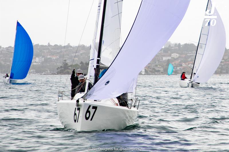 Thumbs up from Tim Ryan - NSW J/70 Championship 2024 photo copyright Nic Douglass for @sailorgirlHQ taken at Royal Sydney Yacht Squadron and featuring the J70 class