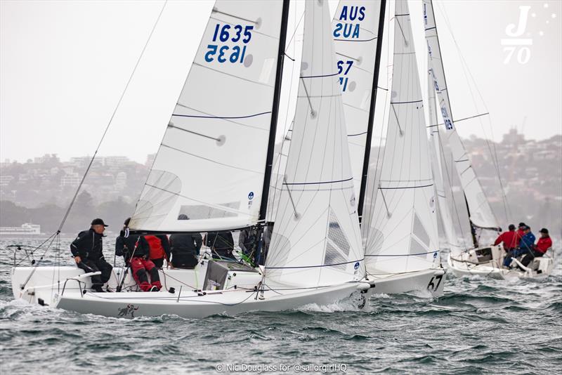 Vamos keeping Matador behind them in the final race - NSW J/70 Championship 2024 photo copyright Nic Douglass for @sailorgirlHQ taken at Royal Sydney Yacht Squadron and featuring the J70 class