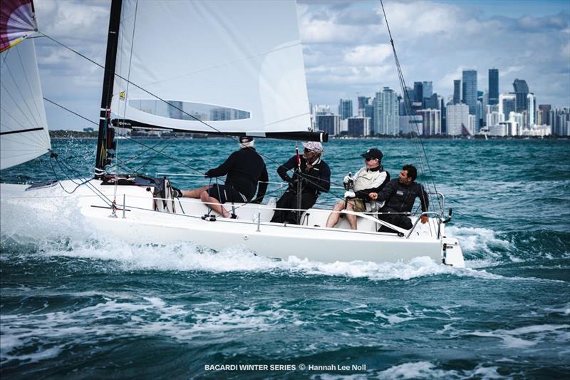 J/70 - Peter Duncan's ‘Relative Obscurity' team race to overall victory - Bacardi Winter Series Event 2 photo copyright Hannah Lee Noll taken at Shake-A-Leg Miami and featuring the J70 class