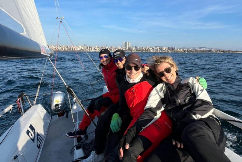 Happy faces in the Tenzor International Cup - J/70 Open Winter Series 2024-2025 - photo © Eker Sailing Team