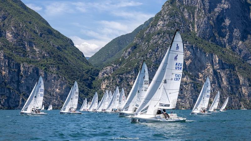 J/70 Mixed-Plus World Championship 2025 - Day 2 photo copyright J/70 Italian Class / Zerogradinord taken at Circolo Vela Torbole and featuring the J70 class