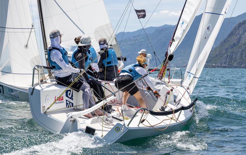 J/70 Mixed-Plus World Championship 2025 - Day 2 photo copyright J/70 Italian Class / Zerogradinord taken at Circolo Vela Torbole and featuring the J70 class