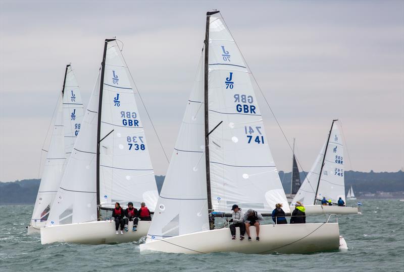 J70 fleet on Day 2 of Cowes Week 2025 - photo © Martin Augustus / www.sailingimages.co.uk