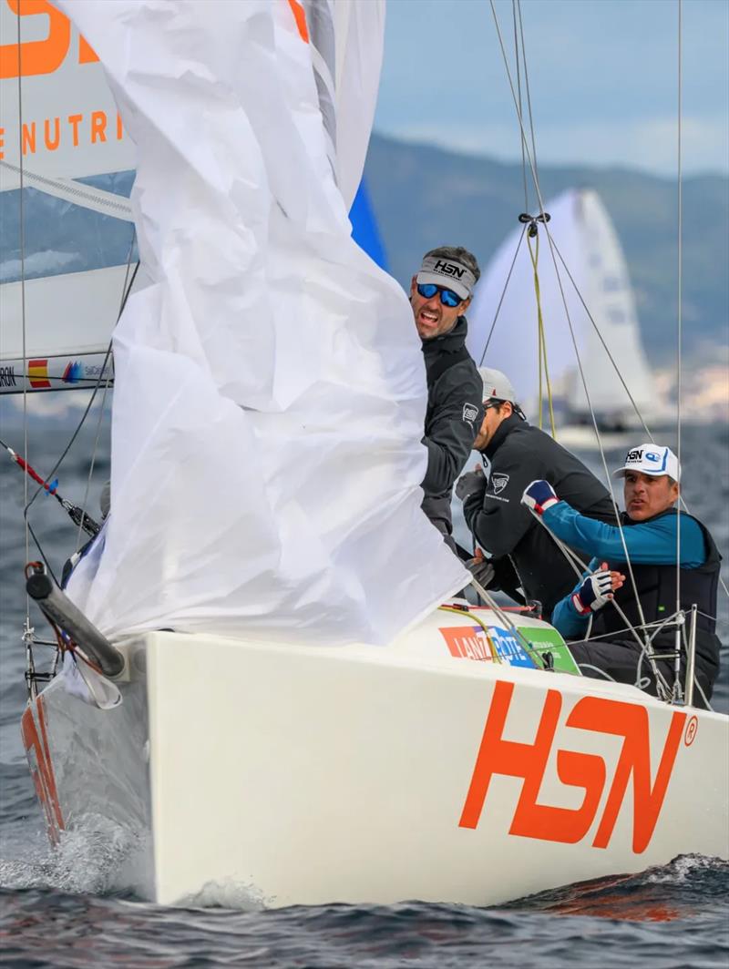 Barcelona J70 Winter Series Event 4 - HSN Sailing Team was the highest-ranked Spanish team, finishing in second place and consolidating its lead in the overall standings photo copyright Óscar Torveo taken at Real Club Nautico de Barcelona and featuring the J70 class