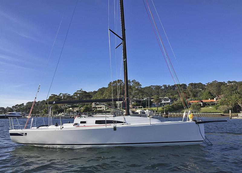 J/99 on a mooring in Pittwater, NSW photo copyright J/Boats Australia taken at Royal Prince Alfred Yacht Club and featuring the J/99 class