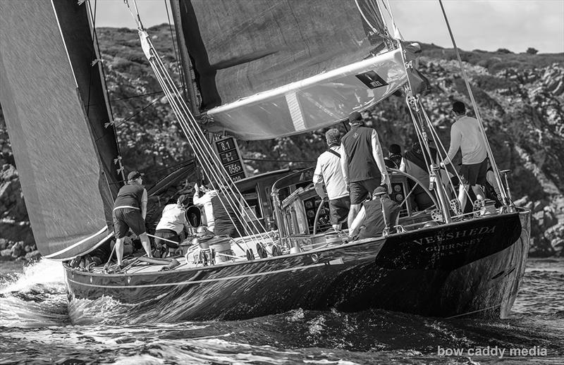 Short tacking in the island channels photo copyright Bow Caddy Media taken at Yacht Club Costa Smeralda and featuring the J Class class