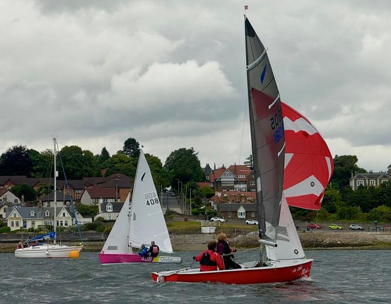 Kestrel Nationals 2024 at Royal Tay - 408 the highest placed Mk2 boasting a striking paint job! photo copyright Le Mare taken at Royal Tay Yacht Club and featuring the Kestrel class