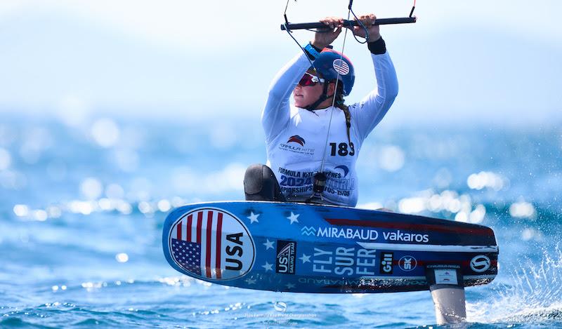 Daniela Moroz gave herself a confidence-boosting day on the water - 2024 Formula Kite World Championships photo copyright IKA media/ Robert Hajduk taken at  and featuring the Kiteboarding class