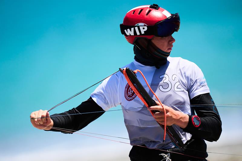 Julio Houze, YouthFoil World Champion, didn't make the gold fleet - 2024 Formula Kite Youth Worlds photo copyright IKA media/ Robert Hajduk taken at  and featuring the Kiteboarding class