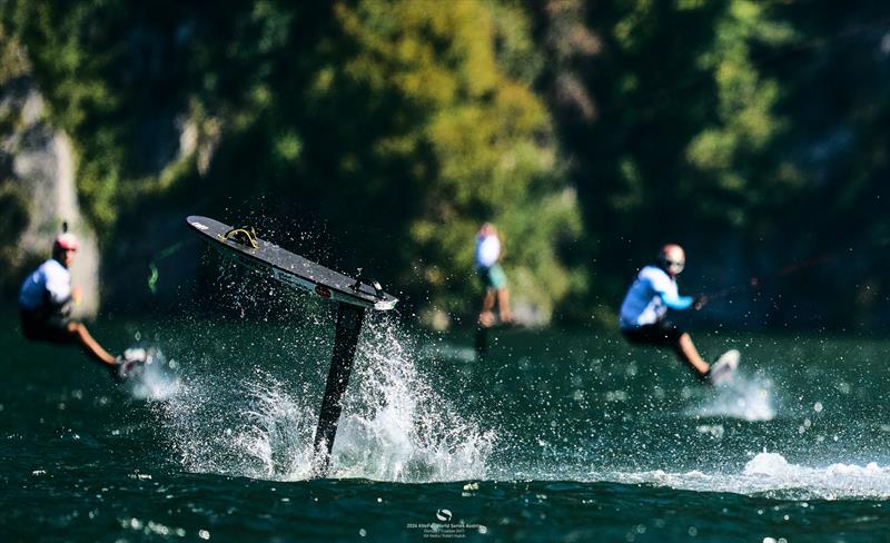 Ghost rider? No, just Germany's Jan Voester missing in action - 2024 KiteFoil World Series Austria day 3 - photo © IKA Media / Robert Hajduk