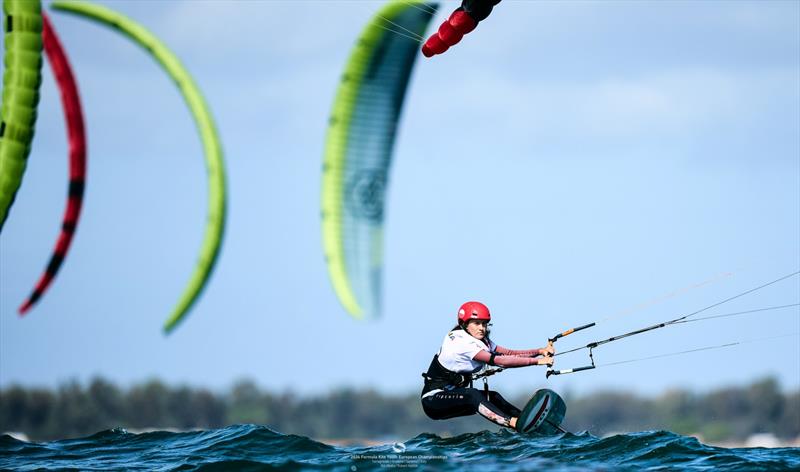 Karolina Jankowska [POL] leading the U17 by 9 points at the end of day 1 of Formula Kite Youth European Championships - photo © IKA Media / Robert Hajduk