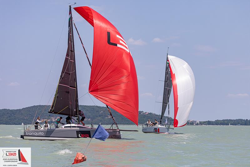 EUROSAF L30 Europeans 2021 photo copyright Cserta Gábor taken at Spartacus Sailing Club and featuring the L30 class