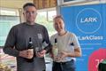 Jonny Coate and Kate Phillips, third overall - Craftinsure Lark class Frank Carter trophy at Frensham Pond © Tom Clifford