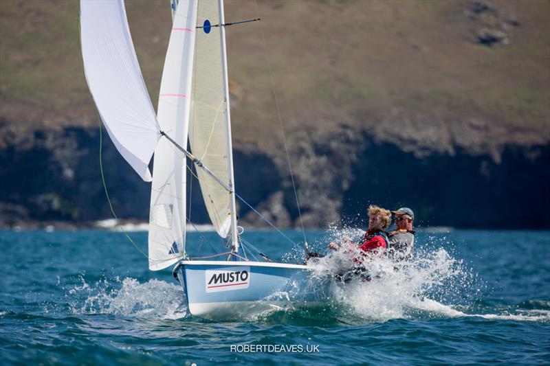 Musto Lark Nationals at Rock day 3 photo copyright Robert Deaves / www.robertdeaves.uk taken at Rock Sailing and Waterski Club and featuring the Lark class