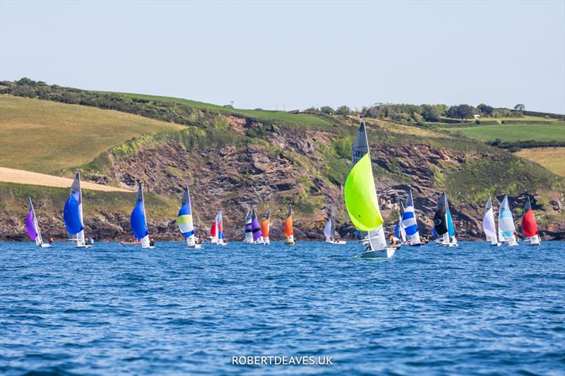 Day 3 of the Musto Lark Nationals at Pentewan photo copyright Robert Deaves / www.robertdeaves.uk taken at Pentewan Sands Sailing Club and featuring the Lark class