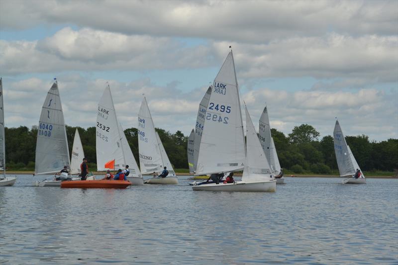 Race 3 Start - Lark Youth Championships at Barnt Green photo copyright Jonny Coate taken at Barnt Green Sailing Club and featuring the Lark class