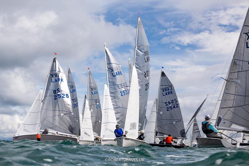 2025 Musto Lark Nationals at Abersoch Day 2 photo copyright Robert Deaves / www.robertdeaves.uk taken at South Caernarvonshire Yacht Club and featuring the Lark class