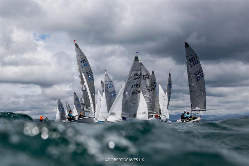 2025 Musto Lark Nationals at Abersoch Day 2 photo copyright Robert Deaves / www.robertdeaves.uk taken at South Caernarvonshire Yacht Club and featuring the Lark class