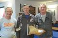 West Kirby ILCA Open - (l-r) Rob Graham (Class Captain) Winner ILCA 7 Ian Bennet, Gareth Owen © Alan CM Jenkins