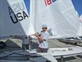 Richard Didham rigging the ILCA back in the day © Richard Didham