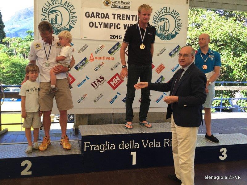 Laser podium in the Eurosaf Champions Sailing Cup Leg 2 at Lake Garda - photo © Elena Giolai